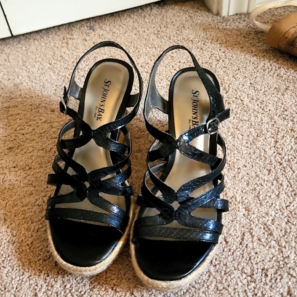 Strappy Wedge Sandals